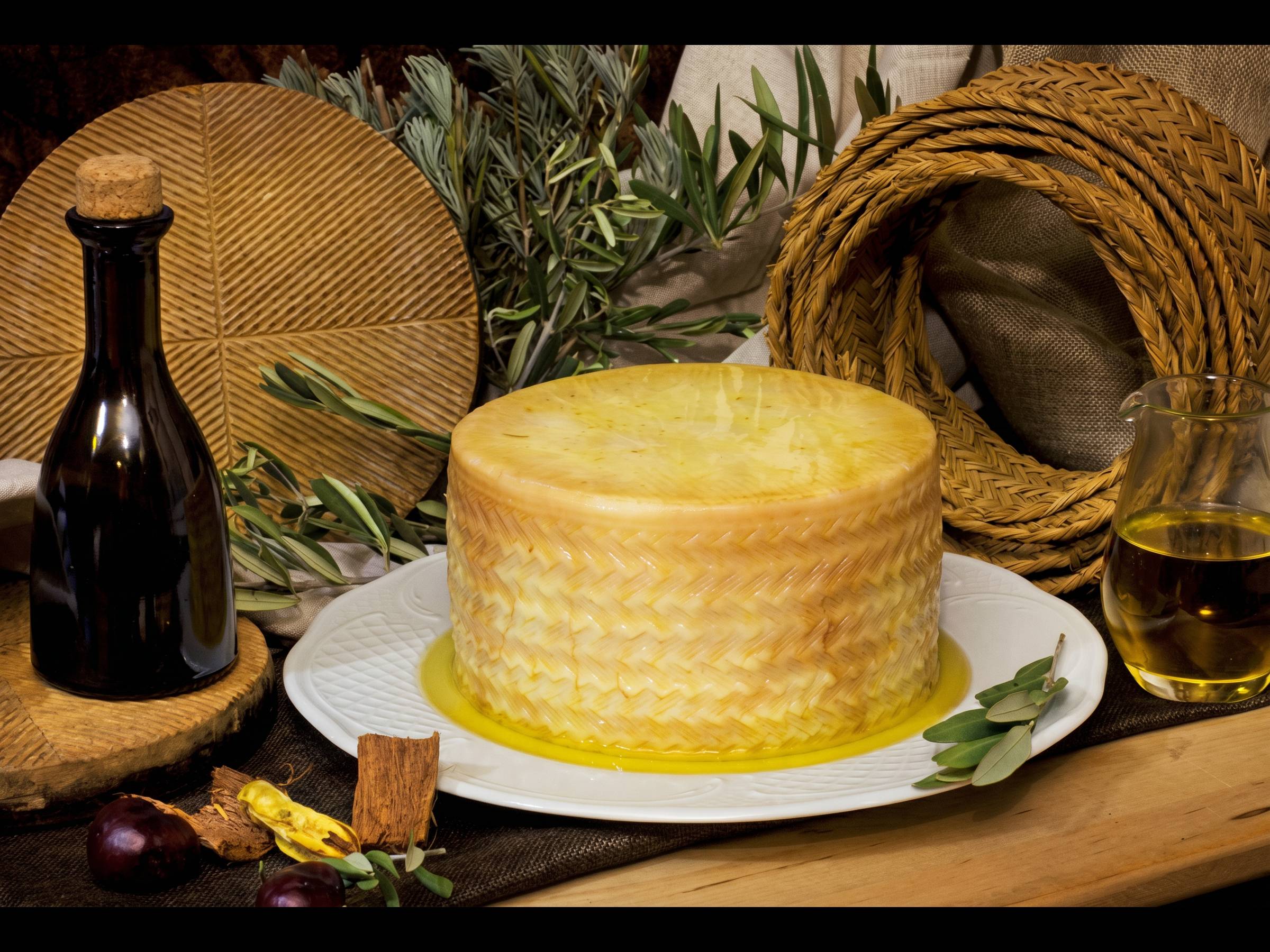 Queso de La Mancha semicurado en aceite de oliva